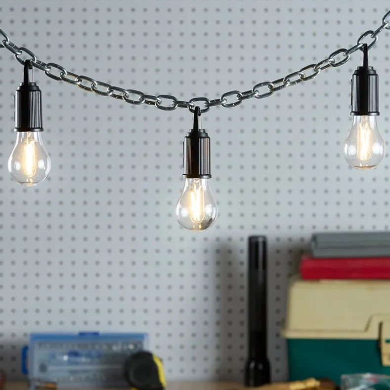 Rechargeable USB 3 Mode Hanging Bulb Lights - Set of 3