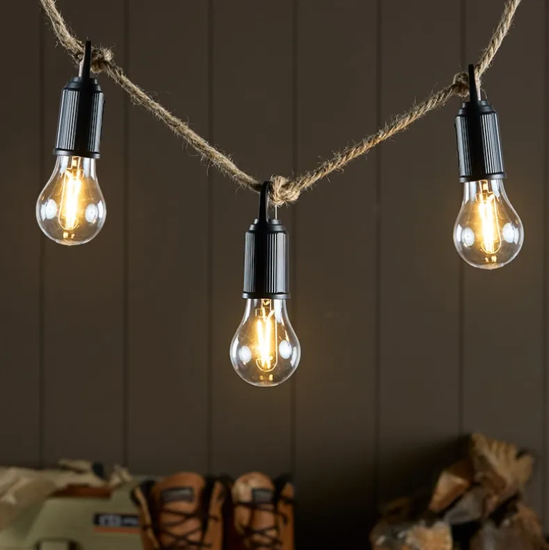 Rechargeable USB 3 Mode Hanging Bulb Lights - Set of 3