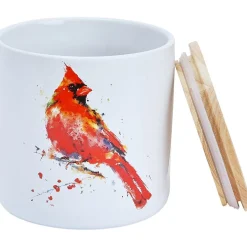 Red Cardinal Kitchen Canister