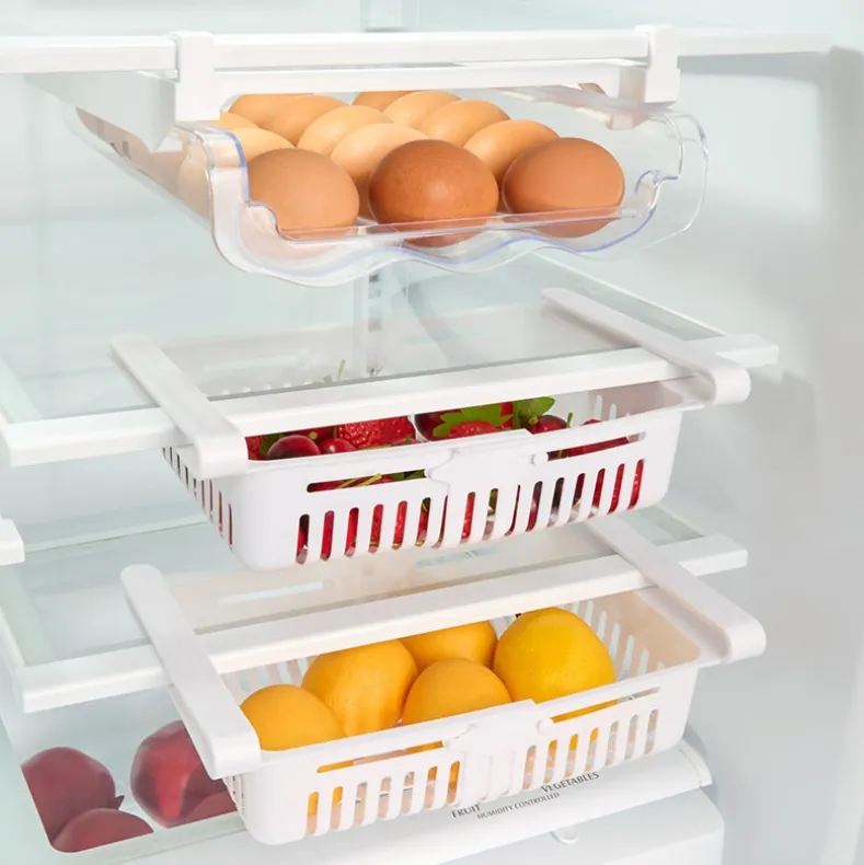 Refrigerator Drawers - Egg Drawer or Set of 2 Expandable Drawers