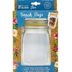 Resealable Snack Bags - Set of 10