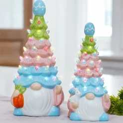 Retro Easter Lighted Gnome Tree - Small or Large