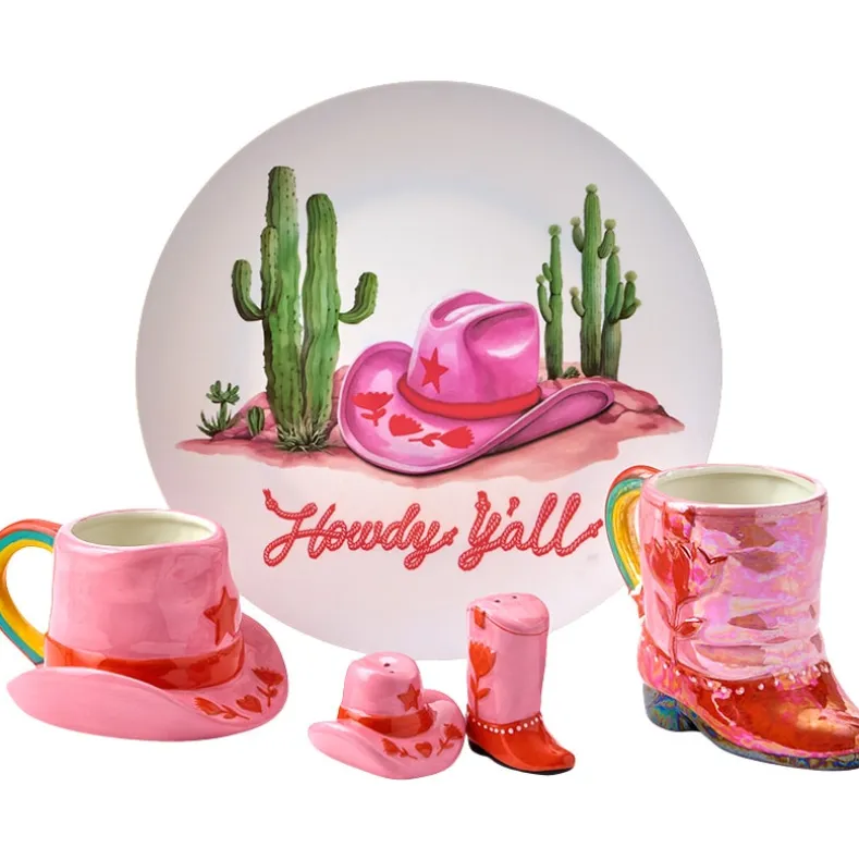 Rodeo Ready 12" Round Serving Plate in Melamine