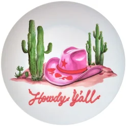 Rodeo Ready 12" Round Serving Plate in Melamine