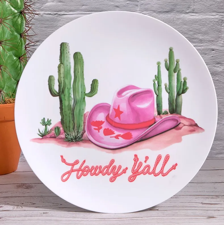 Rodeo Ready 12" Round Serving Plate in Melamine
