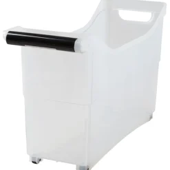 Rolling Slim Household Storage Bin with Handle