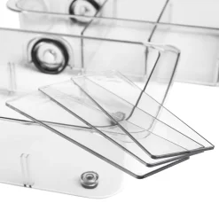Roll Out Refrigerator Organizer Storage Drawer with Dividers