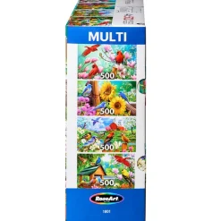 RoseArt® 4-In-1 Songbirds Jigsaw Puzzle Set