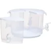 Rotating Plastic Beverage Drink Dispenser - 4 Separate Compartments