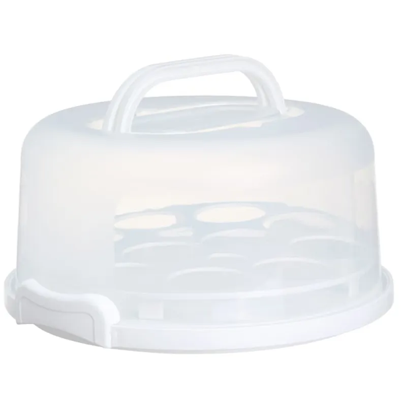 Round Cake or Cupcake Carrier with Travel Lid