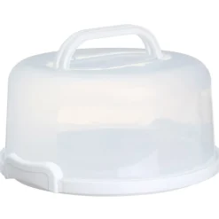 Round Cake or Cupcake Carrier with Travel Lid