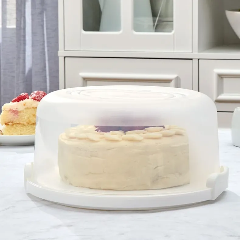 Round Cake or Cupcake Carrier with Travel Lid