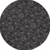 Round Custom Fitted Vinyl Tablecloth with Flannel Backing Halloween