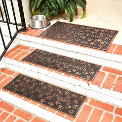 Rubber Stair Treads Set of 2 or Doormat, Wipe Your Paws