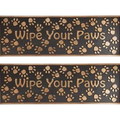 Rubber Stair Treads Set of 2 or Doormat, Wipe Your Paws