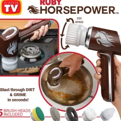 Ruby® Horsepower™ Handheld Cordless Rechargeable Power Scrubber