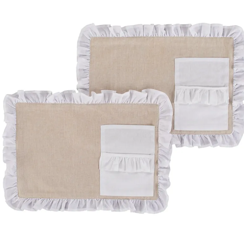 Ruffled Table Runner or Placemats