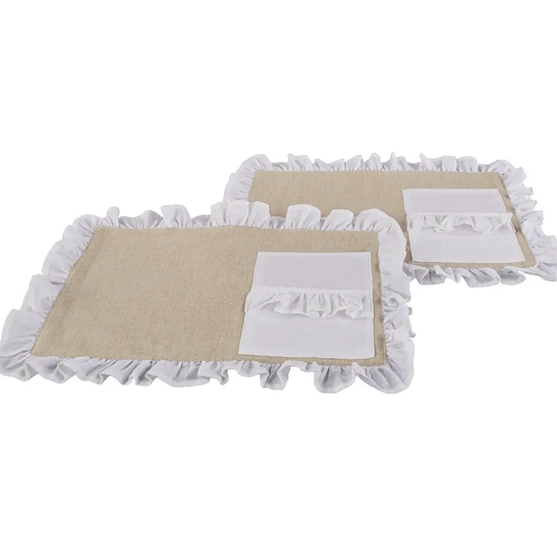 Ruffled Table Runner or Placemats