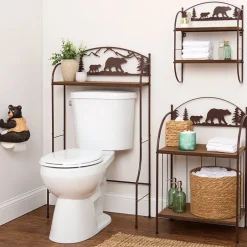 Rustic Lodge Bear Toilet Paper Holder