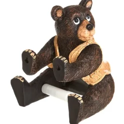 Rustic Lodge Bear Toilet Paper Holder