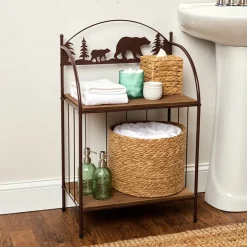 Rustic Lodge Bear Towel Holder