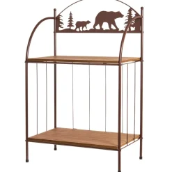Rustic Lodge Bear Towel Holder