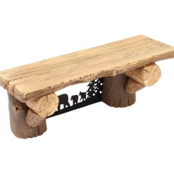 Rustic Lodge Style Floating Wall Shelf 15"
