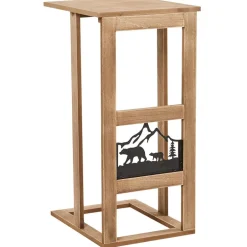 Rustic Lodge Style Side Sofa Table