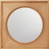 Rustic Square Framed Mirror