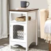 Rustic Two-Tone Side Table