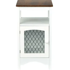Rustic Two-Tone Side Table