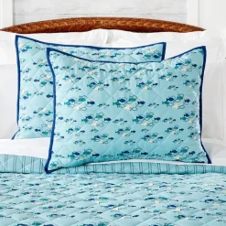 School of Fish Reversible Full/Queen or King Quilt or Sham