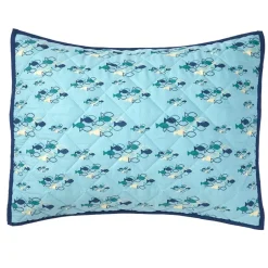 School of Fish Reversible Full/Queen or King Quilt or Sham