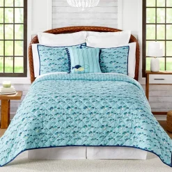 School of Fish Reversible Full/Queen or King Quilt or Sham