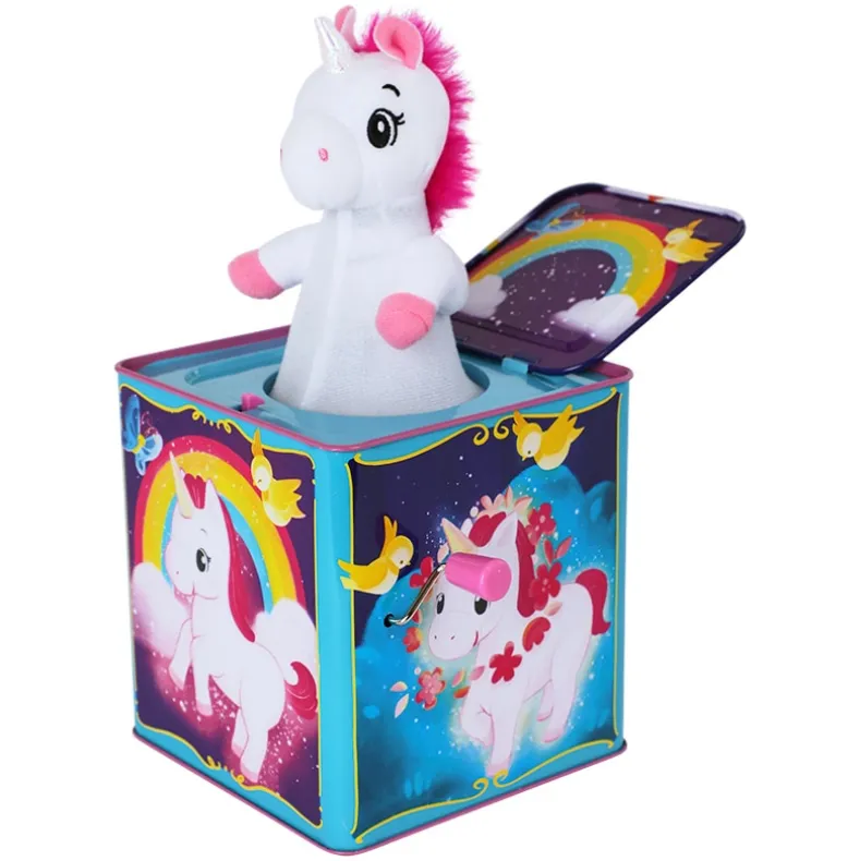 Schylling Unicorn Jack-In-The Box Pop and Glow
