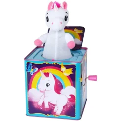 Schylling Unicorn Jack-In-The Box Pop and Glow