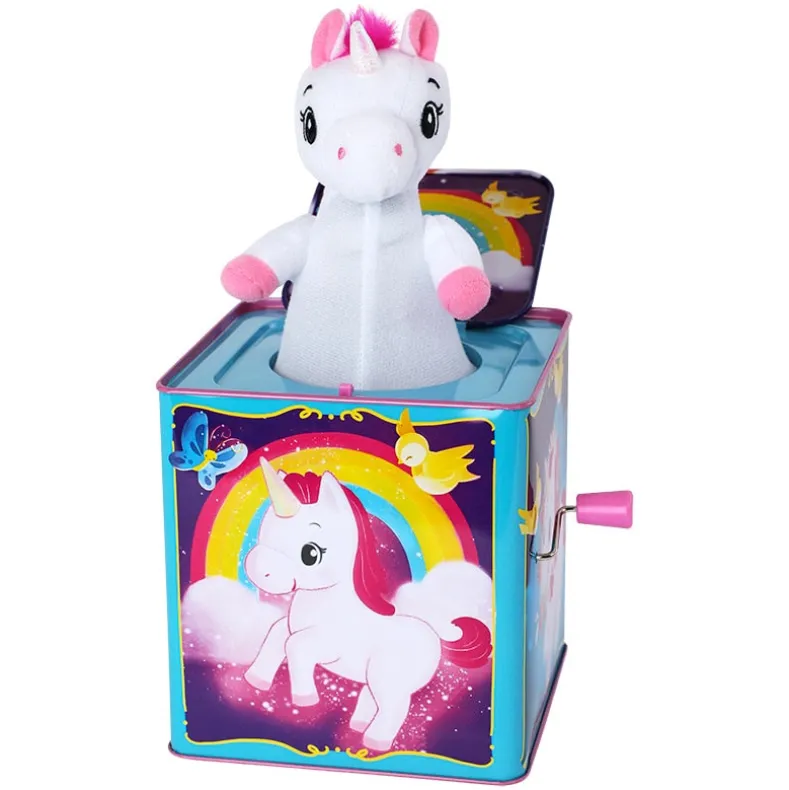 Schylling Unicorn Jack-In-The Box Pop and Glow