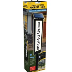 Sensor Brite® Solar Powered, Adjustable, House Address LED Light