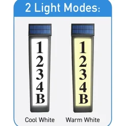 Sensor Brite® Solar Powered, Adjustable, House Address LED Light