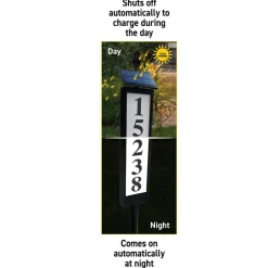 Sensor Brite® Solar Powered, Adjustable, House Address LED Light
