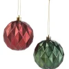 Set of 2 Argyle Ornaments