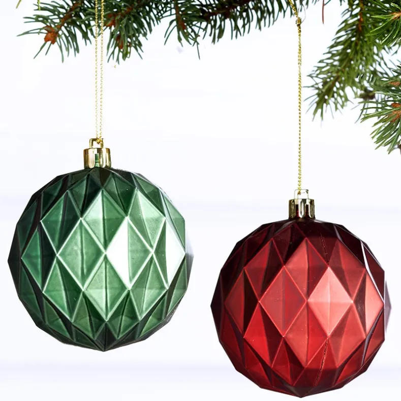 Set of 2 Argyle Ornaments