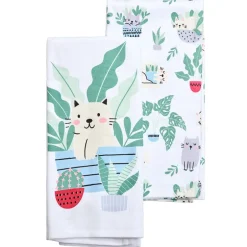 Set of 2 Cotton Kitchen Towels