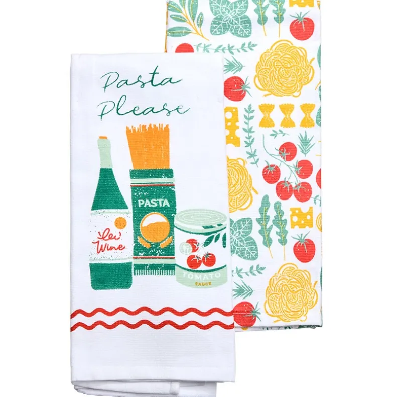 Set of 2 Cotton Kitchen Towels