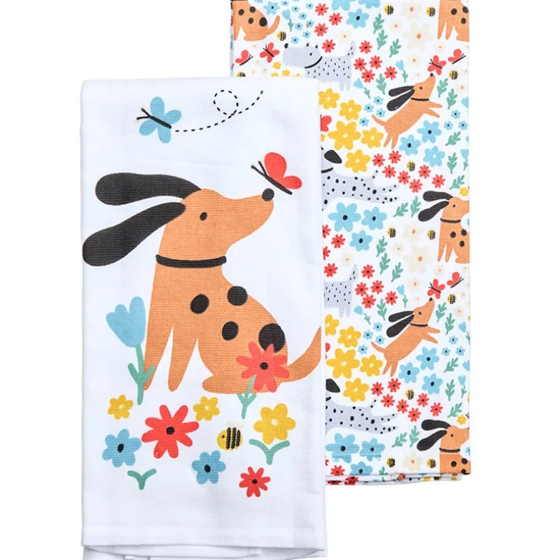 Set of 2 Cotton Kitchen Towels