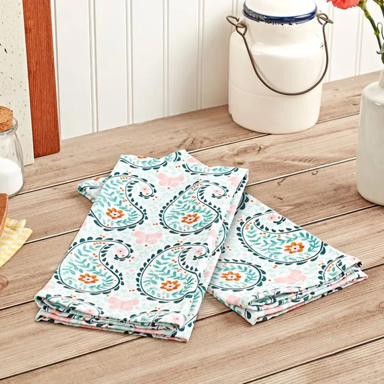 Set of 2 Dolly Parton Paisley Kitchen Towels