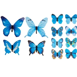Set of 24 Glow-in-the-Dark Butterflies-Magical Wall Decorations