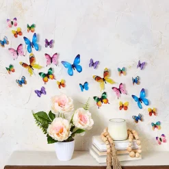 Set of 24 Glow-in-the-Dark Butterflies-Magical Wall Decorations