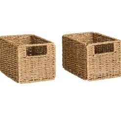 Set of 2 Seagrass Baskets- Elegant Storage Solutions