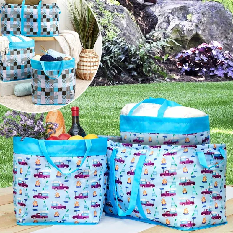 Set of 3 Storage Bins – Americana or Glamping